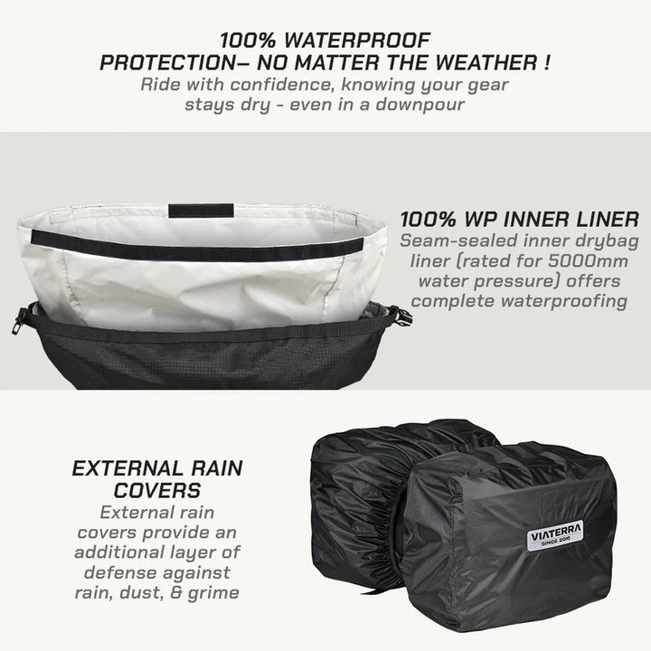 ViaTerra- LEH MINI 100% WATERPROOF SADDLEBAGS