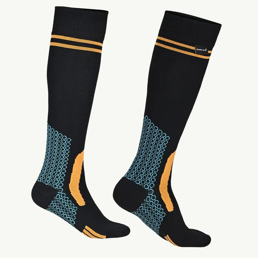 ViaTerra RANDY SUN – WATERPROOF SOCKS KNEE HIGH (ORANGE/BLACK)
