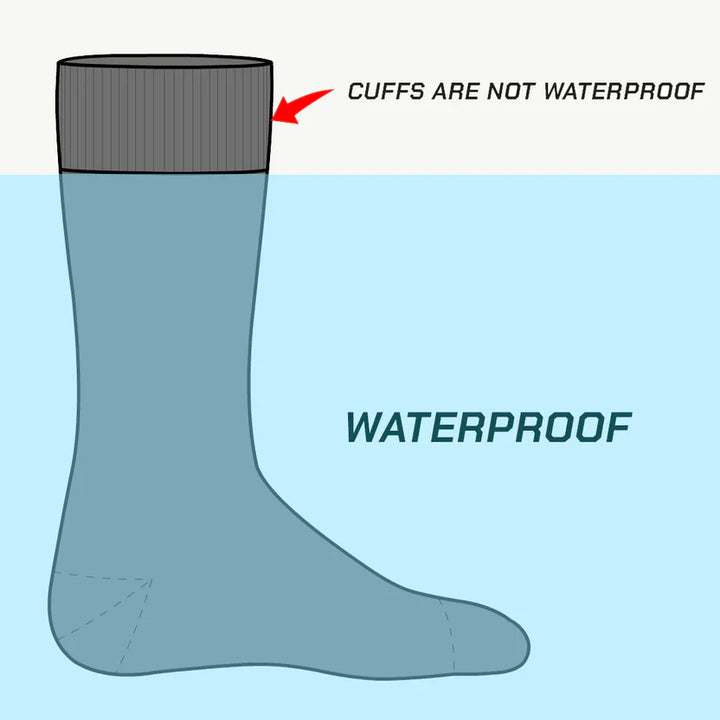 ViaTerra RANDY SUN – WATERPROOF SOCKS KNEE HIGH (ORANGE/BLACK)