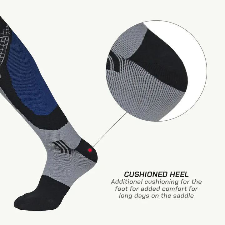 ViaTerra RANDY SUN – WATERPROOF SOCKS KNEE HIGH (BLUE/GRAY)