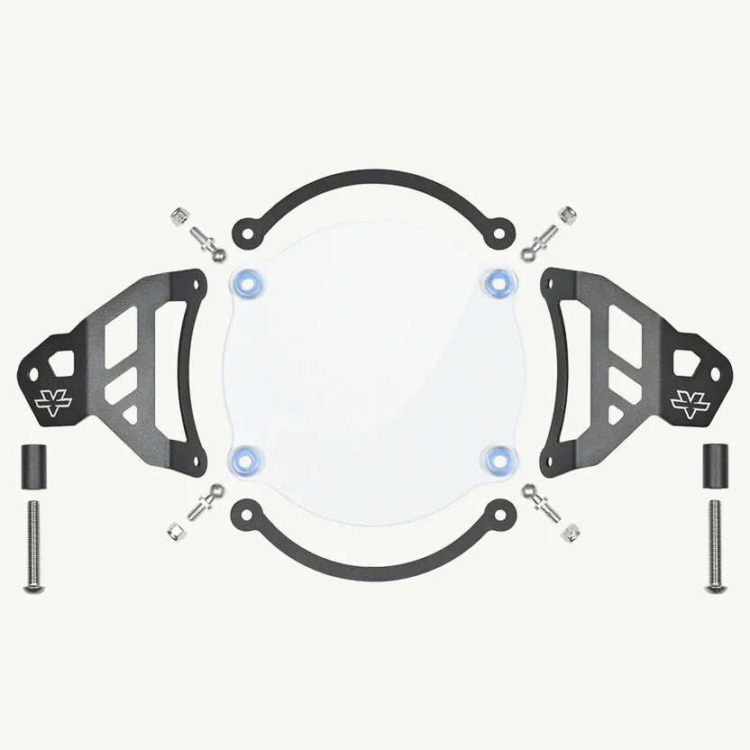 ViaTerra- Headlight Guard for Royal Enfield Himalayan - Clear Shield