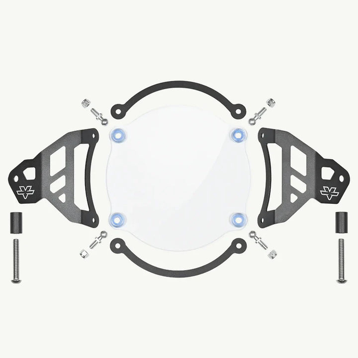 ViaTerra- Headlight Guard for Royal Enfield Himalayan - Clear Shield