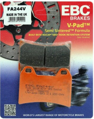 Brakes - FA244V Semi Sintered - EBC (1 Set Front)