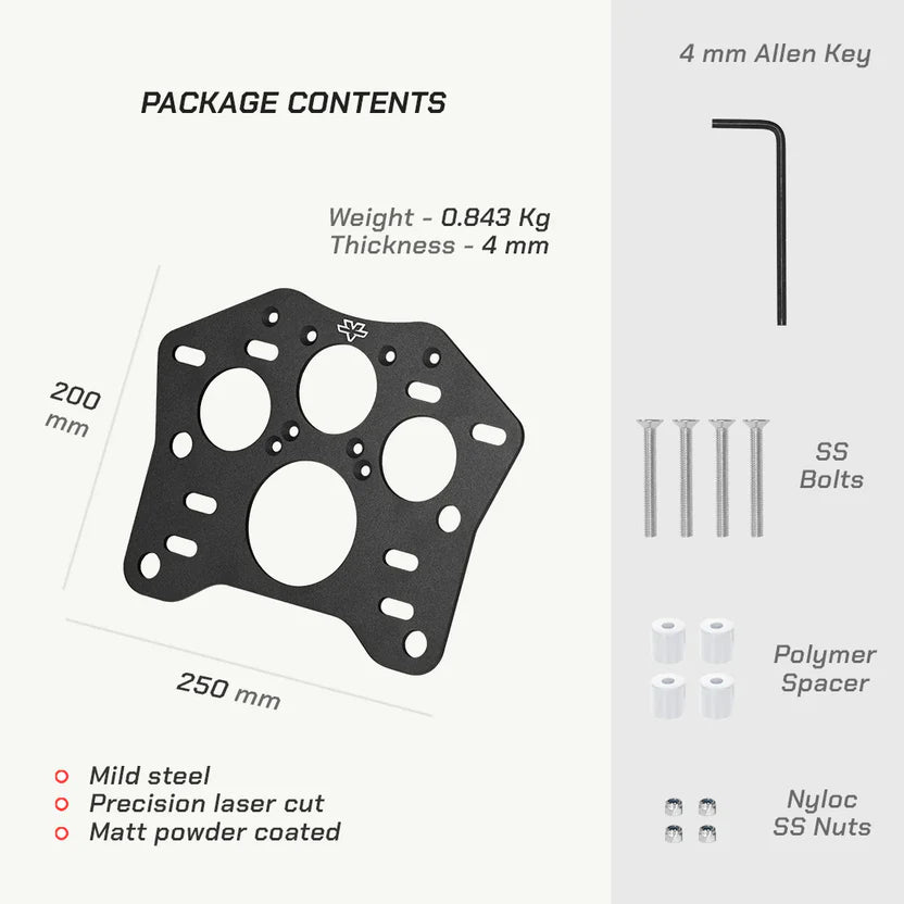 ViaTerra- TOP BOX ADAPTER PLATE – HERO XPULSE 200
