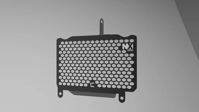 Aluminium Radiator Guard for Honda NX500 by Carbon Racing