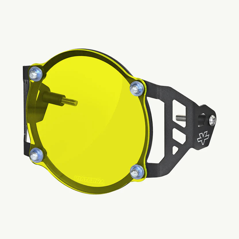 ViaTerra- Headlight Guard for Royal Enfield Himalayan - Yellow Tint