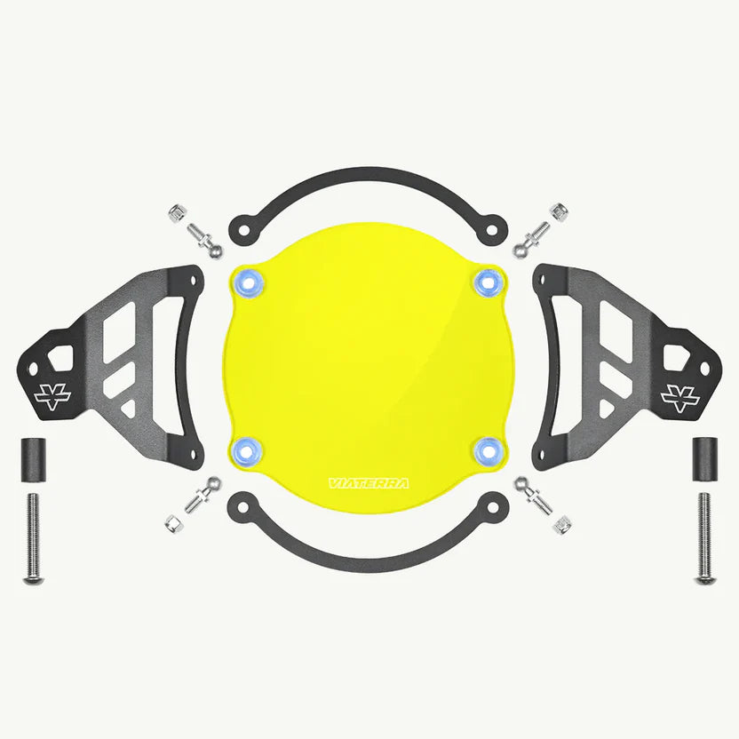 ViaTerra- Headlight Guard for Royal Enfield Himalayan - Yellow Tint