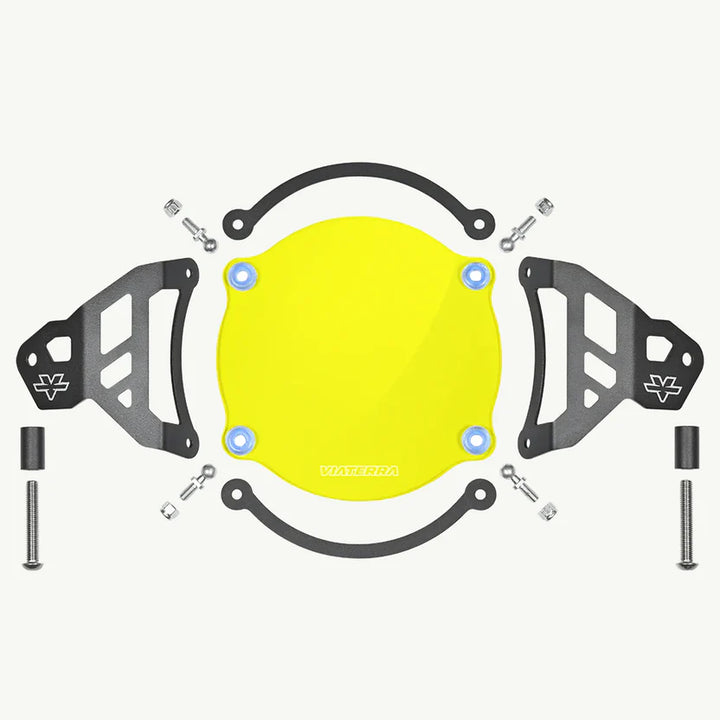 ViaTerra- Headlight Guard for Royal Enfield Himalayan - Yellow Tint