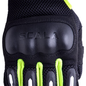 Scala- Air Riding Gloves- Black HiViz