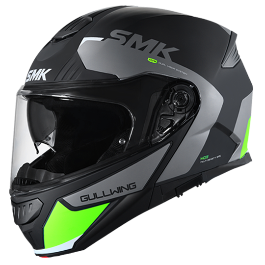 SMK- Gullwing Kresto- Flip Up Helmet – Biker's Pad - Main Image