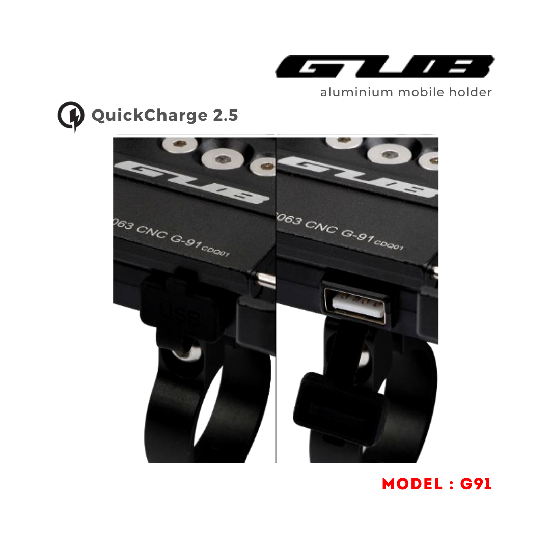 GUB G91 Mobile Mount 2.5A Charger Biker s Pad