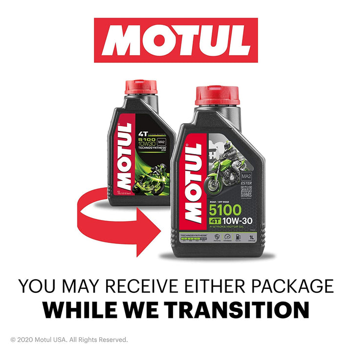 MOTUL- 5100 4T 10W30 SEMI SYNTHETIC- 1L