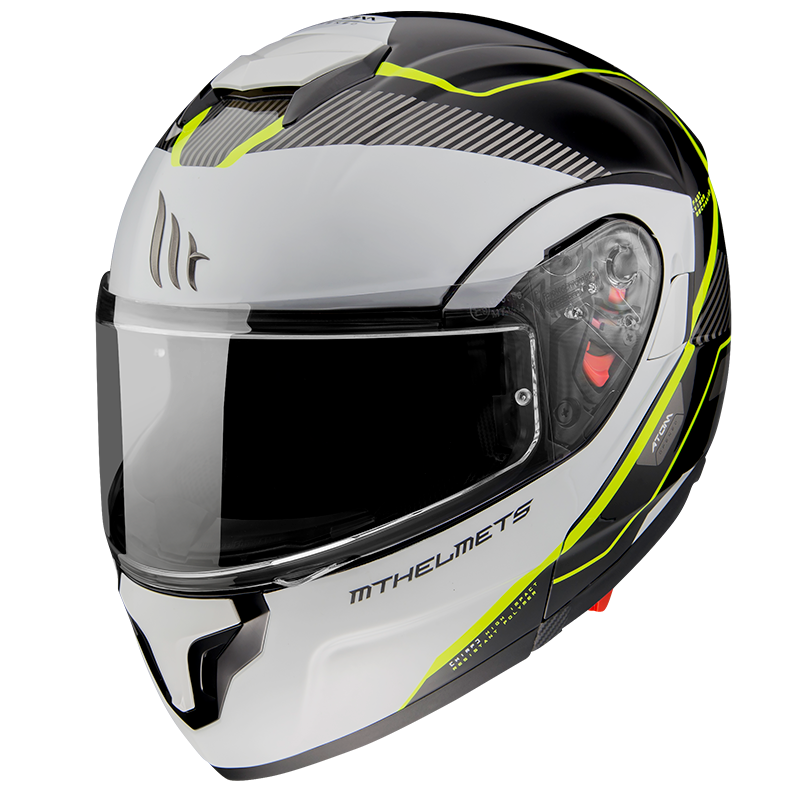 mt atom helmet price in india MT- Atom SV- B3 White Yellow- FLIPUP Helmet – Biker's Pad