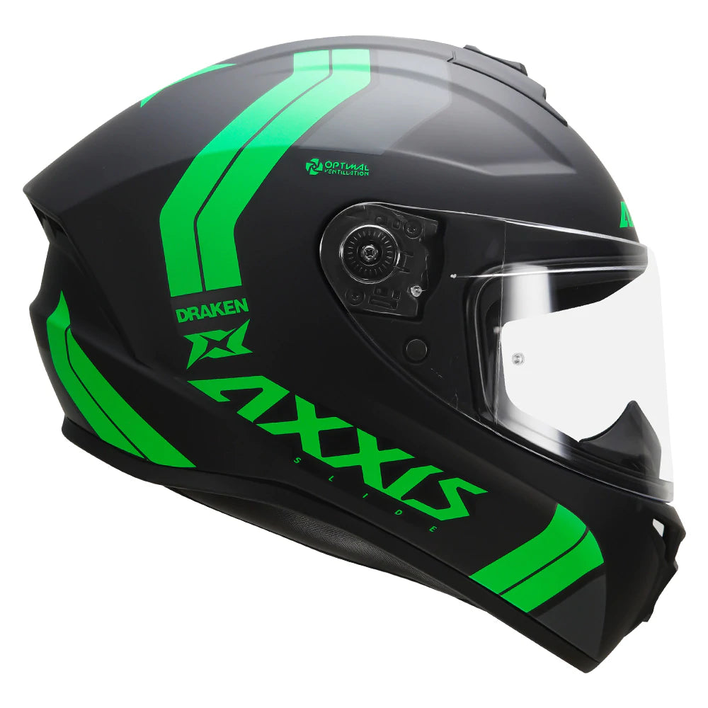 AXXIS- Draken S Slide (Matt) Motorcycle Helmet – Biker's Pad
