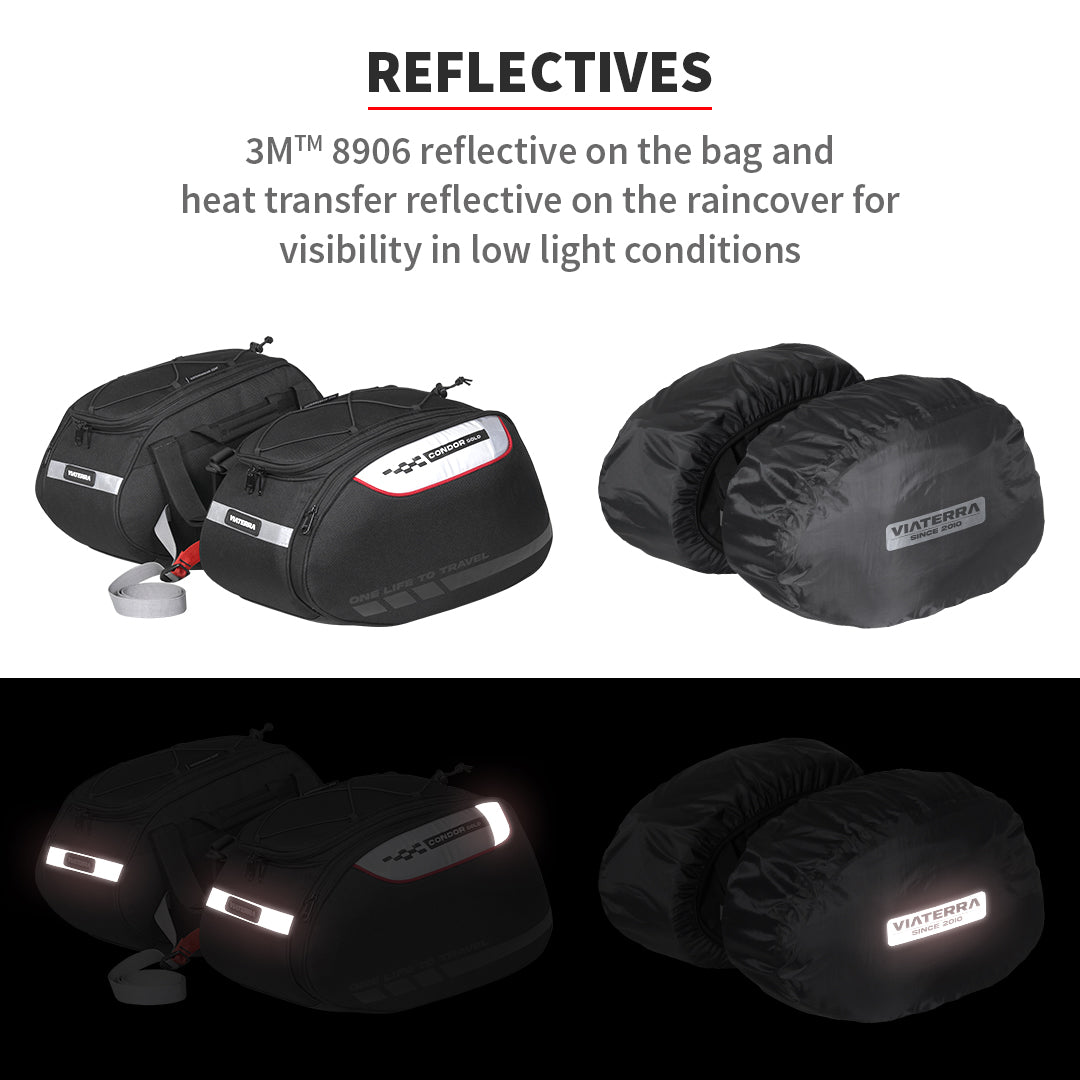 ViaTerra- Condor Solo 100% Waterproof Saddle Bags- 42L
