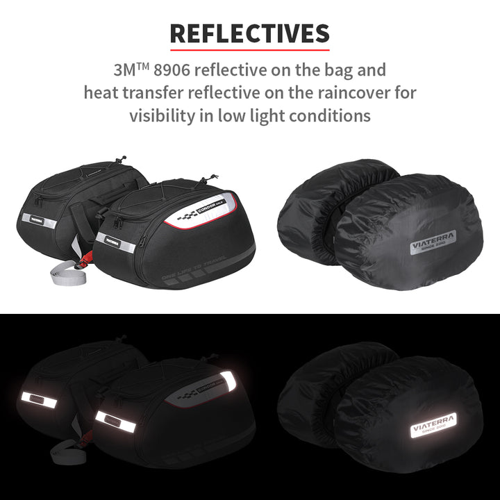 ViaTerra- Condor Solo 100% Waterproof Saddle Bags- 42L