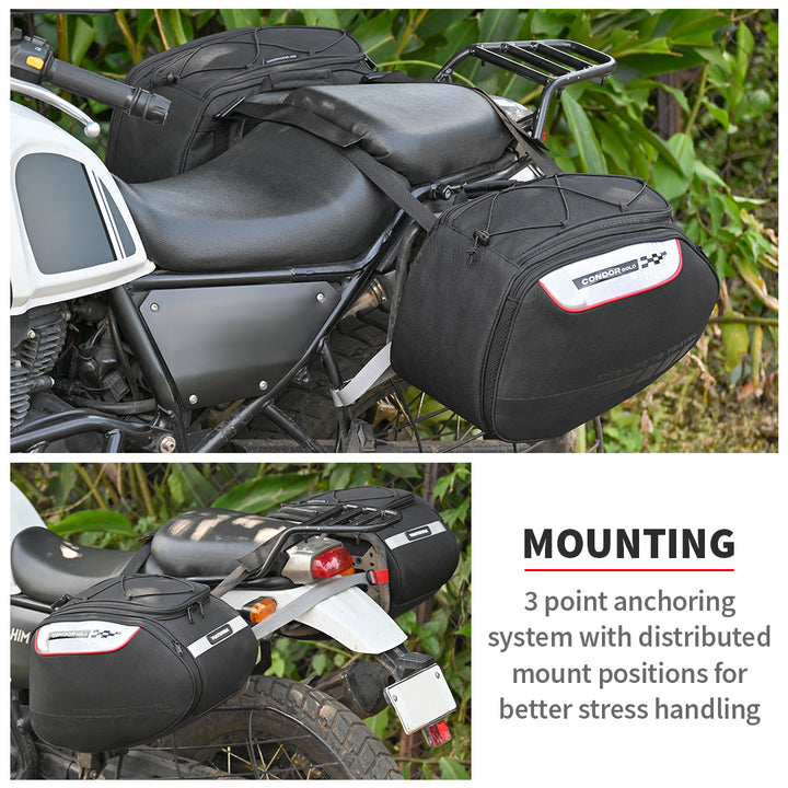 ViaTerra- Condor Solo 100% Waterproof Saddle Bags- 42L