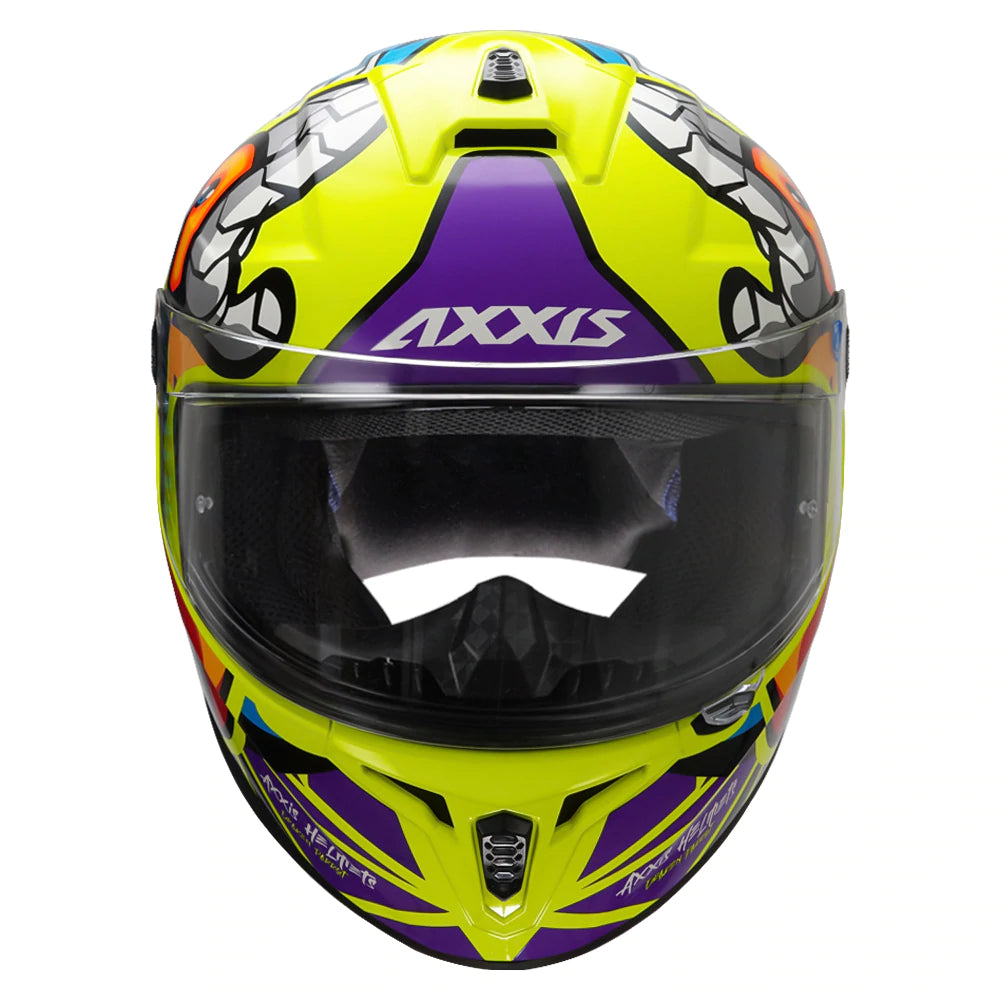 AXXIS- Draken S Parrot (Gloss) Motorcycle Helmet – Biker's Pad