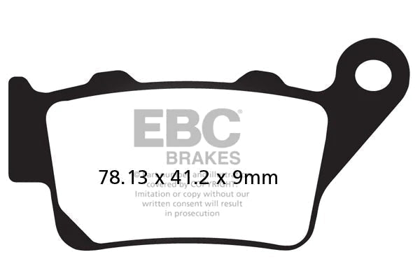 EBC FA131R Sintered Rear Brake Pad Set For Suzuki DRZ400 (2000-2024) – Fully Metallic