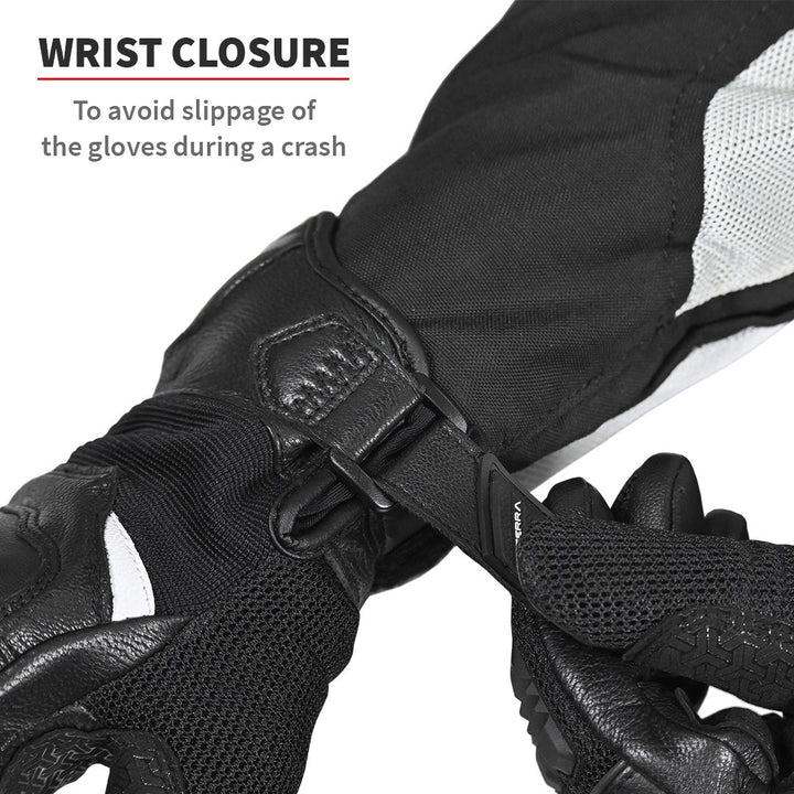 Viaterra- Holeshot Short Riding Gloves- Lava Red
