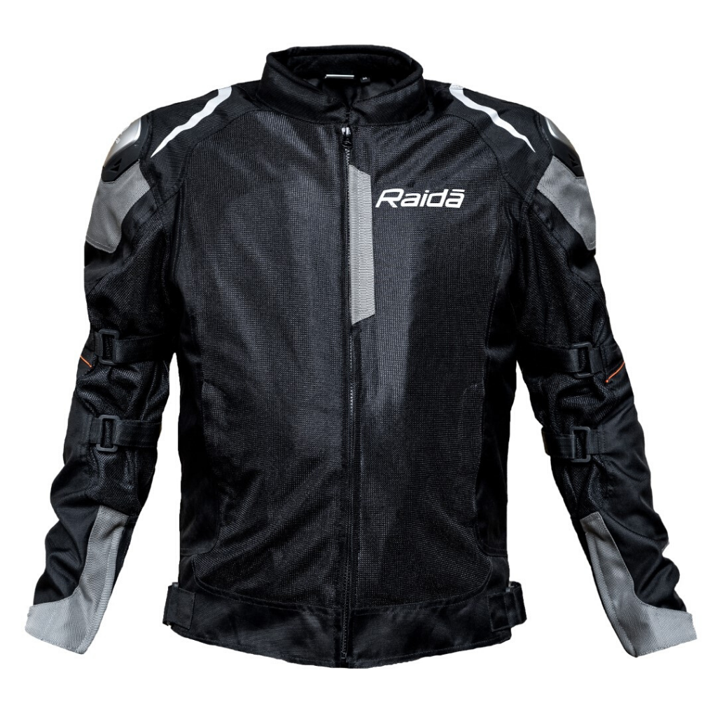Raida- Kavac Motorcycle Riding Jacket- Grey/Black