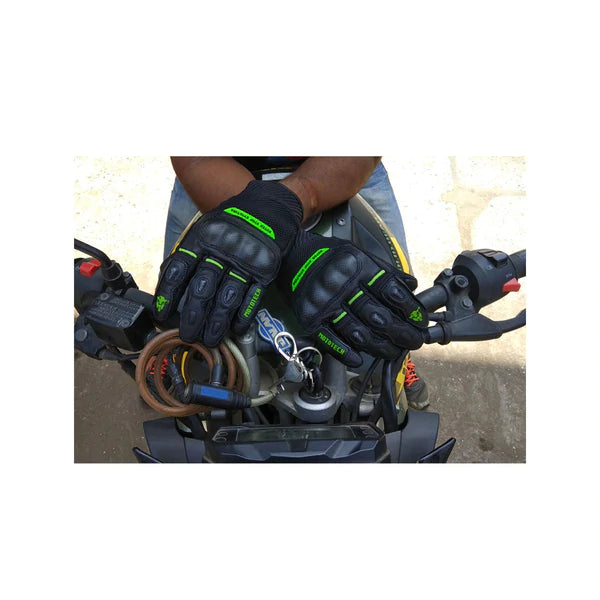 MotoTech- Urbane Short Carbon Gloves - Green