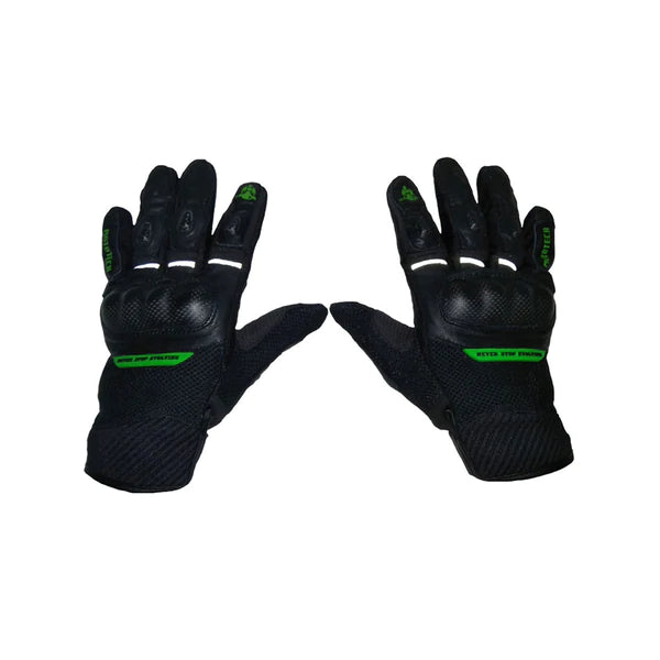 MotoTech- Urbane Short Carbon Gloves - Green