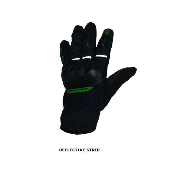 MotoTech- Urbane Short Carbon Gloves - Green