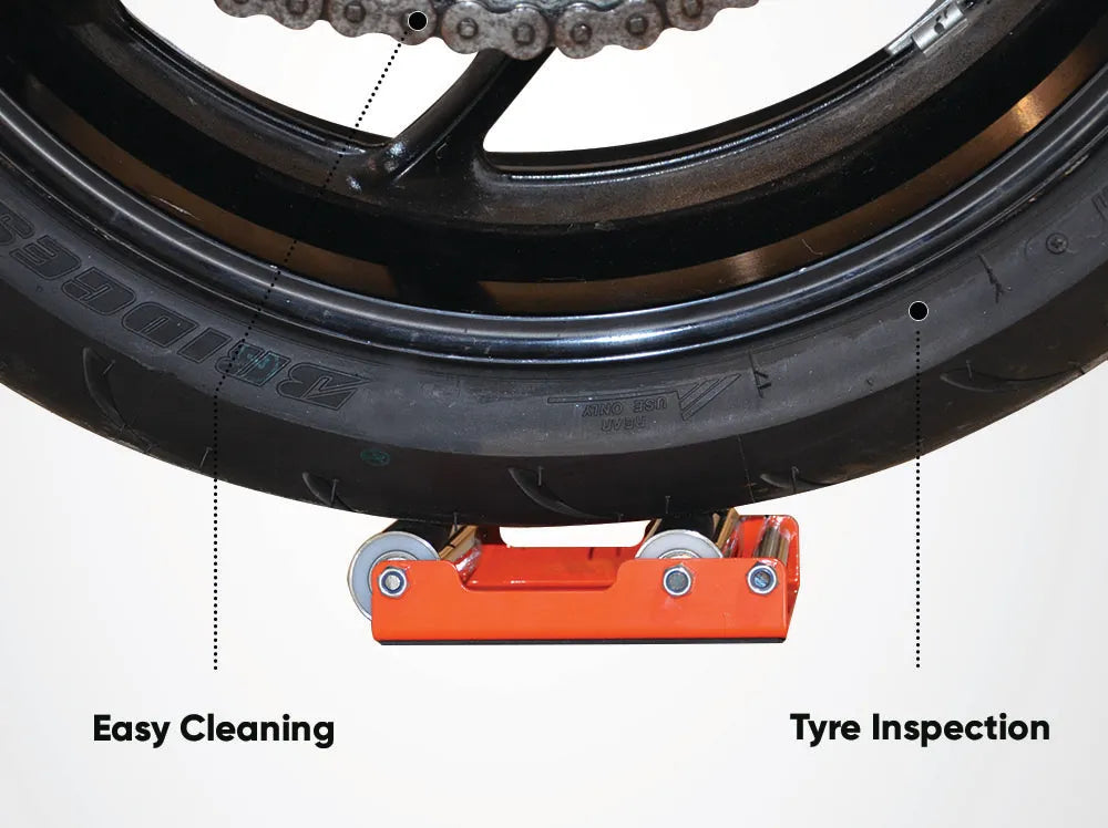 G Roller Chain Lube Stand Size Med For Bike with Wt upto 220kg Biker s Pad