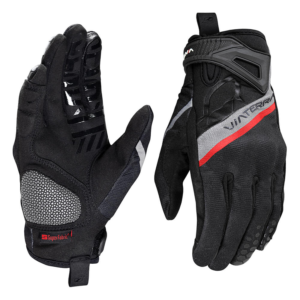 Viaterra- Roost Offroad Riding Gloves- Gun Metal Black