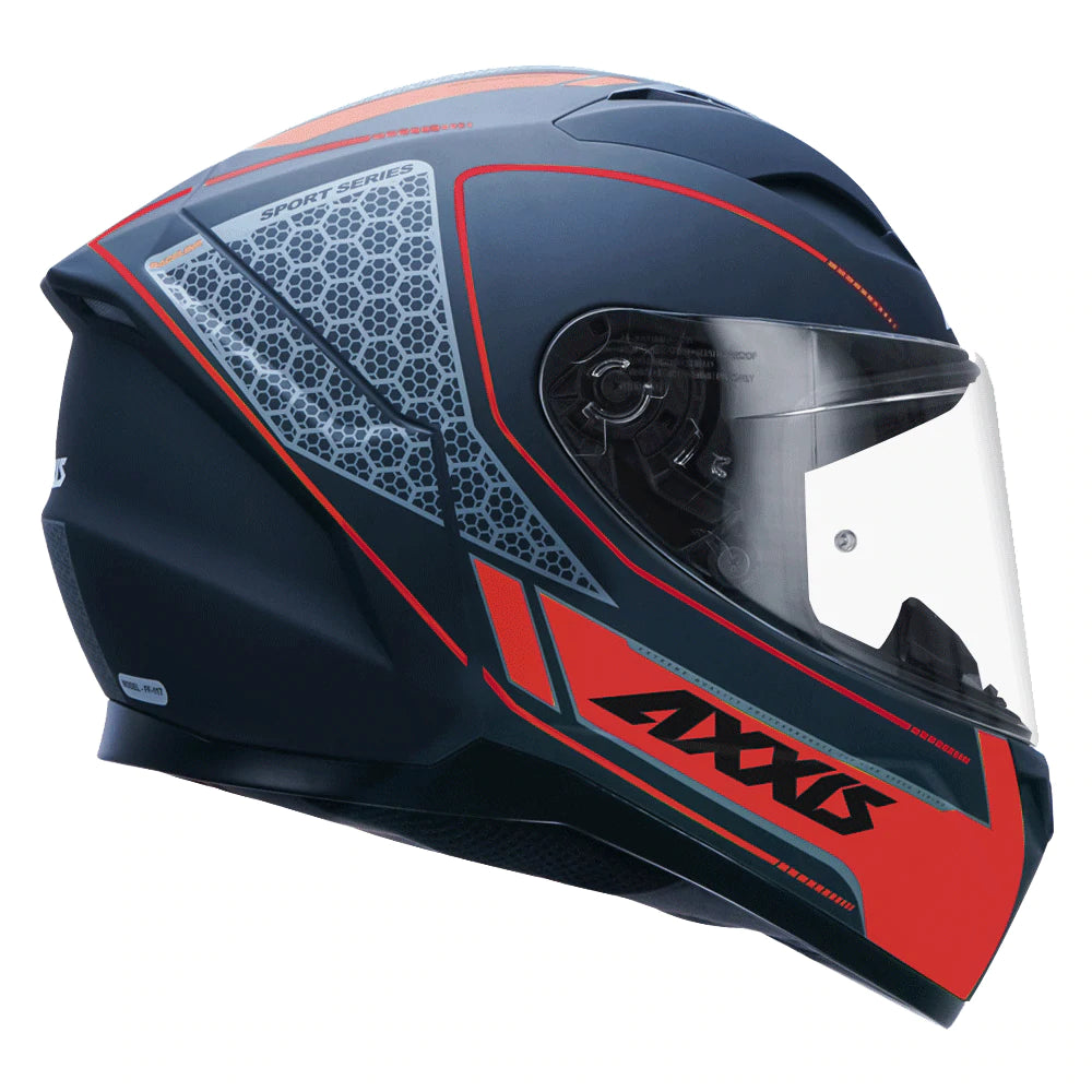 AXXIS- Segment Raceline (Matt) Motorcycle Helmet – Biker's Pad