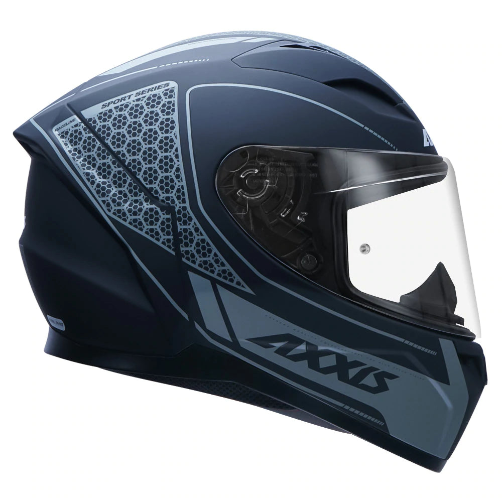 AXXIS- Segment Raceline (Matt) Motorcycle Helmet – Biker's Pad