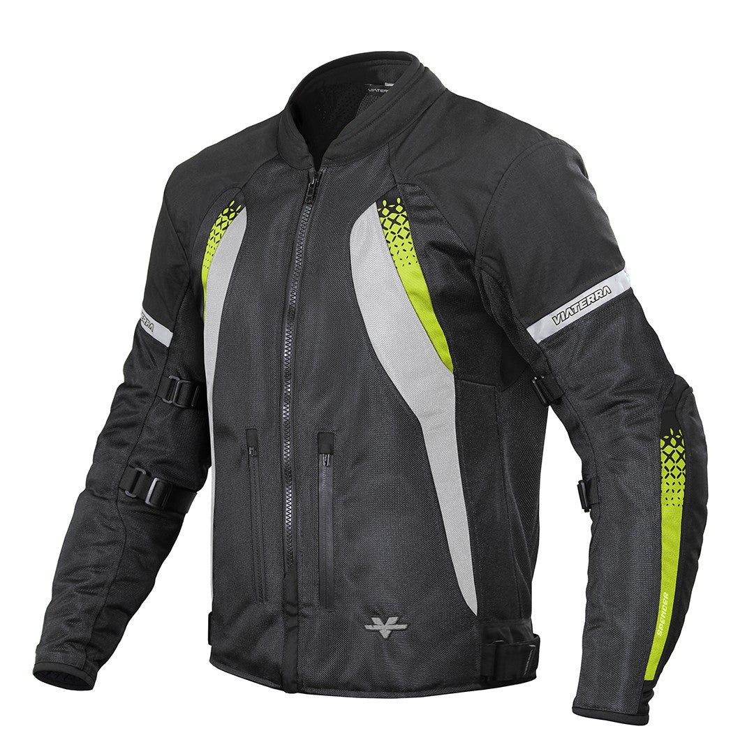 ViaTerra- Spencer Street Mesh Riding Jacket- Green – Biker's Pad