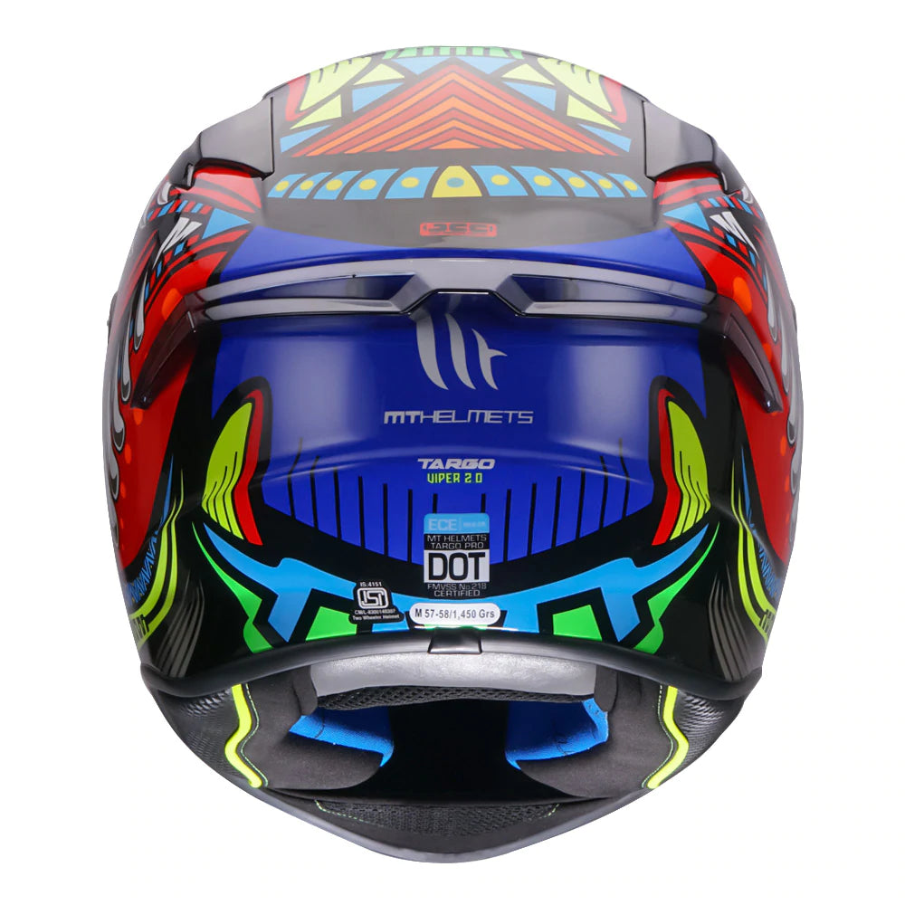 MT Targo Viper (Gloss) Motorcycle Helmet – Biker's Pad