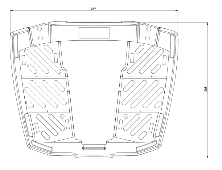 HEPCO BECKER (GER)- Universal Top Case Carrier- Easy Rack (Movable Hinge)